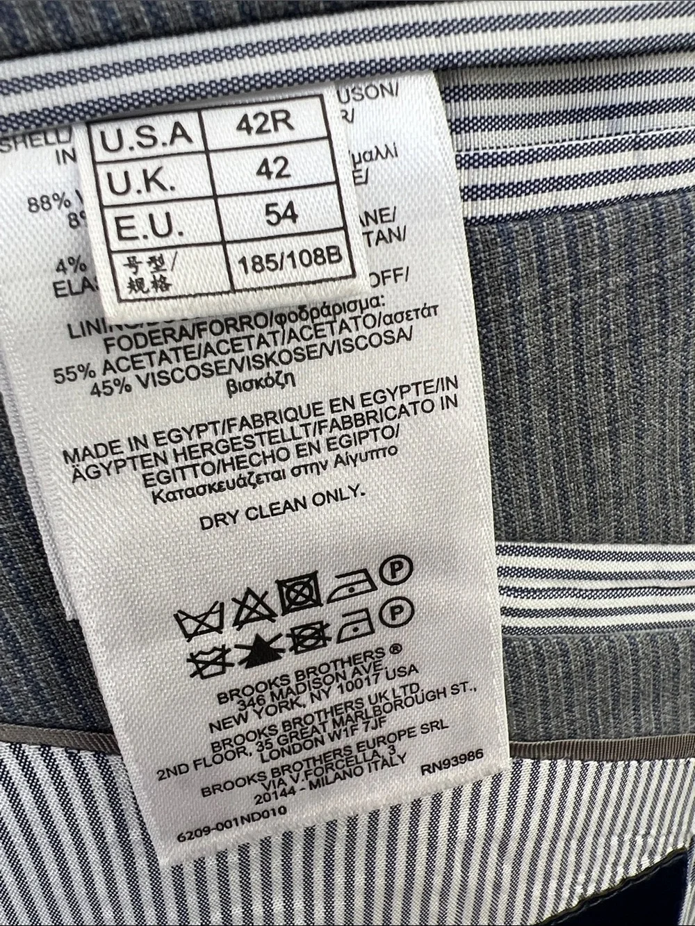 Brooks Brothers Blue and Gray Pinstripe Sport Coat